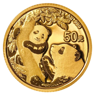 Zlatnik Panda 3 g 2025