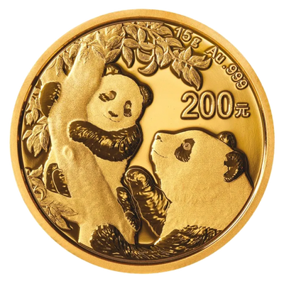 Zlatnik Panda 15 g 2021